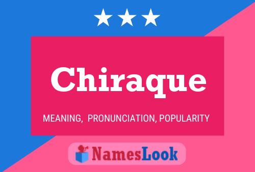 Постер имени Chiraque