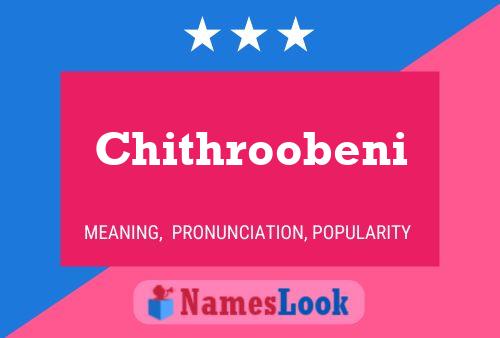 Постер имени Chithroobeni