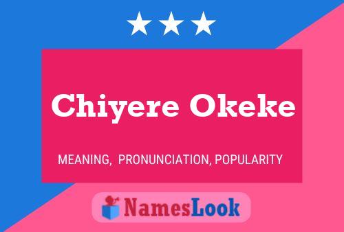 Постер имени Chiyere Okeke