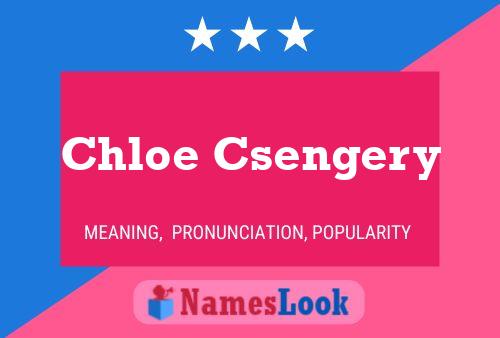 Постер имени Chloe Csengery