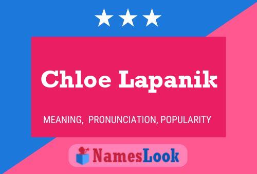 Постер имени Chloe Lapanik