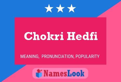 Постер имени Chokri Hedfi