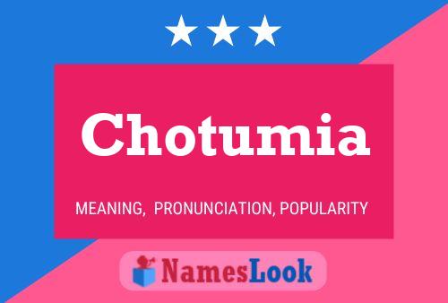 Постер имени Chotumia