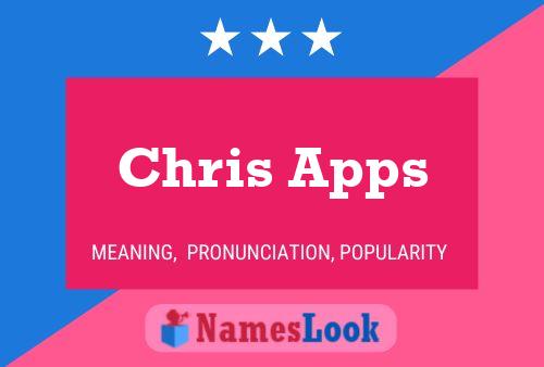 Постер имени Chris Apps