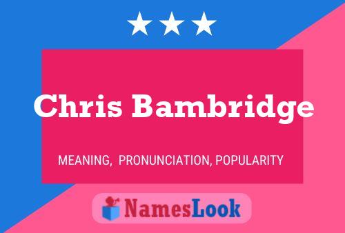 Постер имени Chris Bambridge