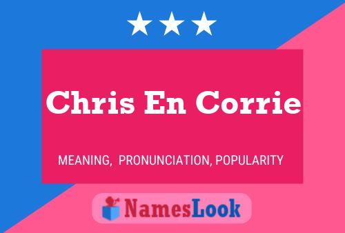 Постер имени Chris En Corrie