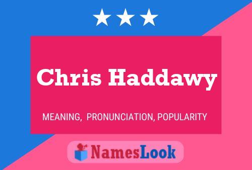 Постер имени Chris Haddawy