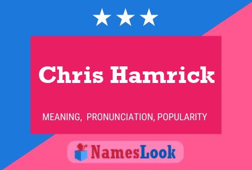 Постер имени Chris Hamrick