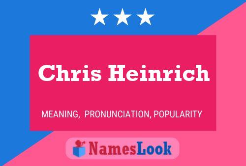 Постер имени Chris Heinrich