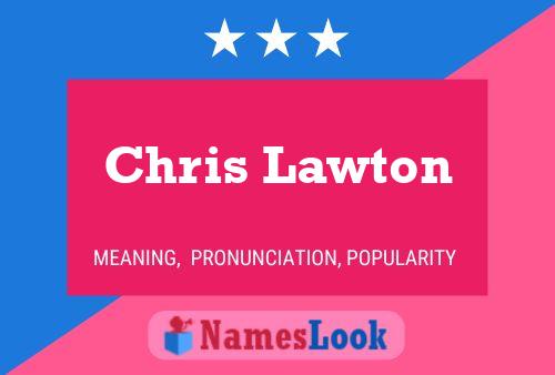 Постер имени Chris Lawton