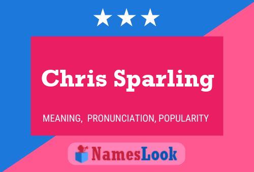 Постер имени Chris Sparling