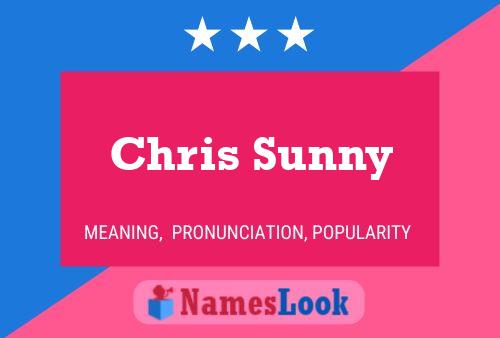 Постер имени Chris Sunny