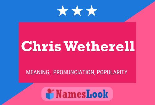 Постер имени Chris Wetherell