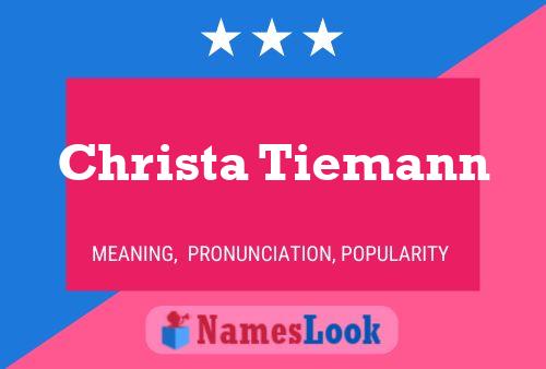 Постер имени Christa Tiemann