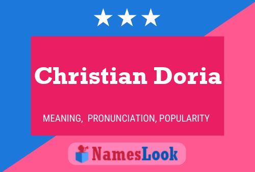 Постер имени Christian Doria