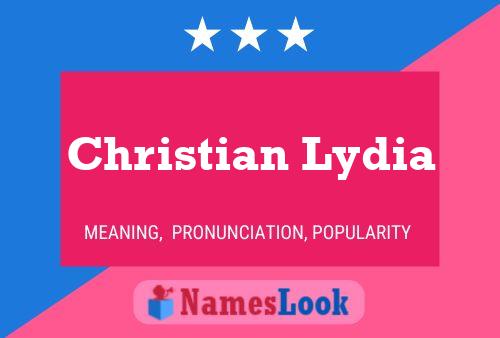 Постер имени Christian Lydia