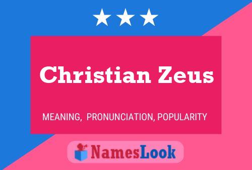 Постер имени Christian Zeus