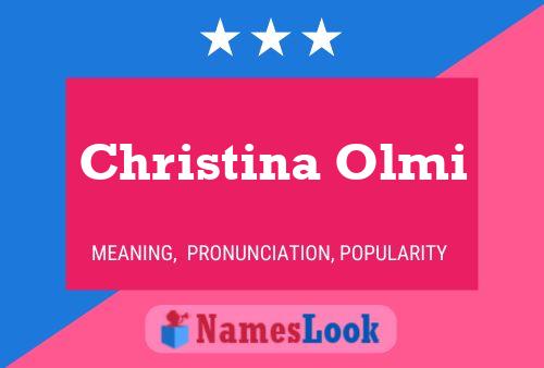 Постер имени Christina Olmi