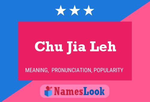 Постер имени Chu Jia Leh