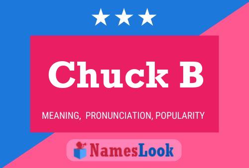 Постер имени Chuck B