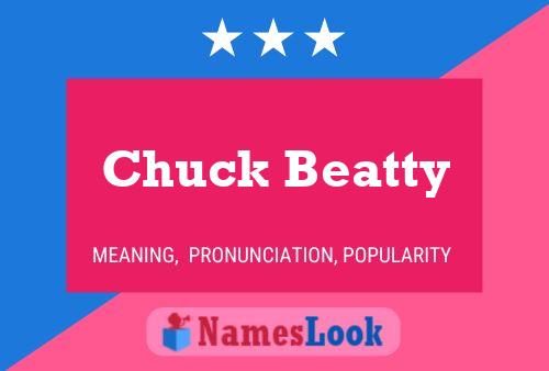 Постер имени Chuck Beatty