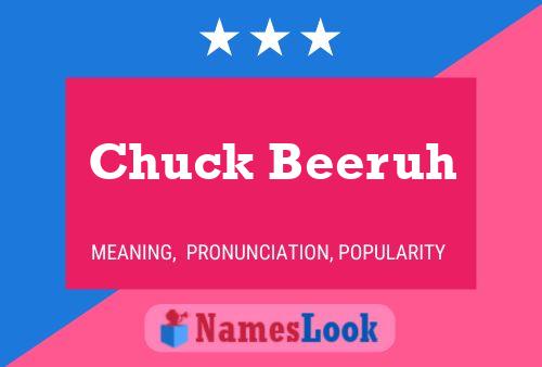 Постер имени Chuck Beeruh