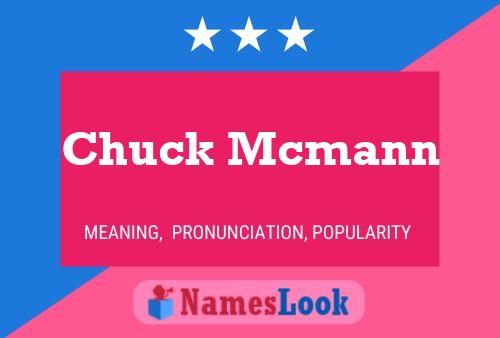 Постер имени Chuck Mcmann