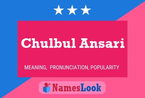 Постер имени Chulbul Ansari