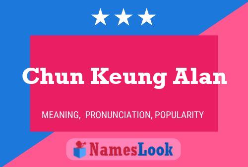 Постер имени Chun Keung Alan