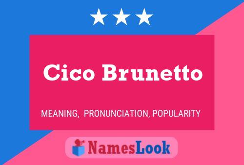 Постер имени Cico Brunetto