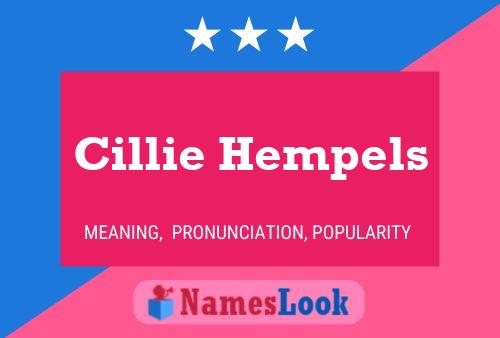 Постер имени Cillie Hempels