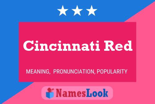 Постер имени Cincinnati Red