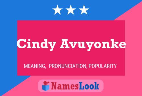 Постер имени Cindy Avuyonke