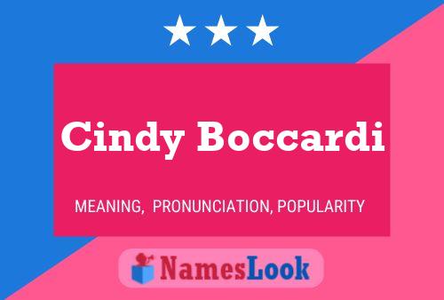 Постер имени Cindy Boccardi