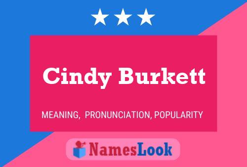 Постер имени Cindy Burkett