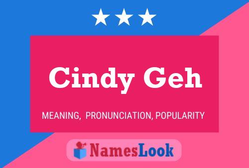 Постер имени Cindy Geh