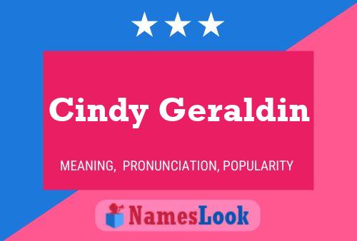 Постер имени Cindy Geraldin