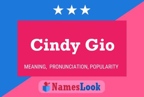 Постер имени Cindy Gio