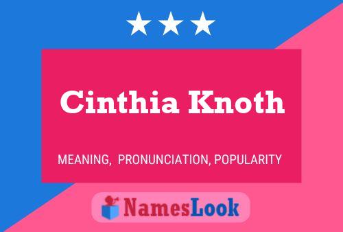 Постер имени Cinthia Knoth