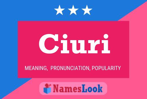 Постер имени Ciuri