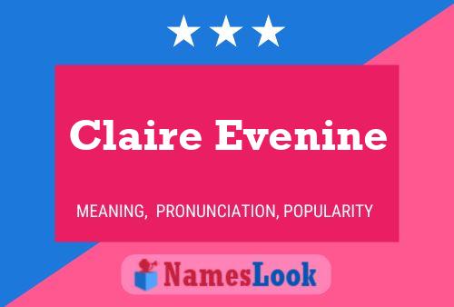 Постер имени Claire Evenine