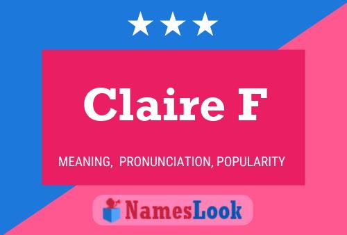 Постер имени Claire F