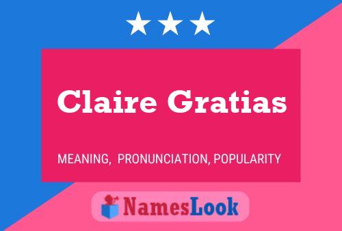 Постер имени Claire Gratias