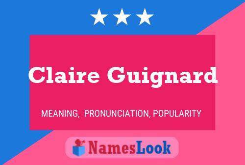 Постер имени Claire Guignard