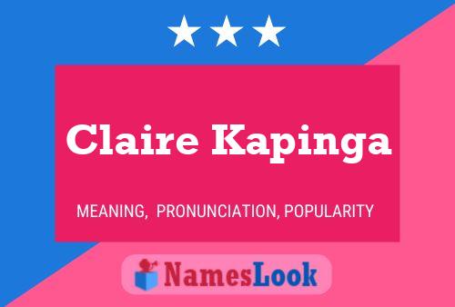 Постер имени Claire Kapinga