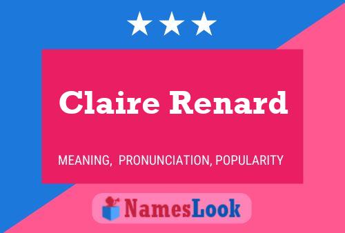 Постер имени Claire Renard