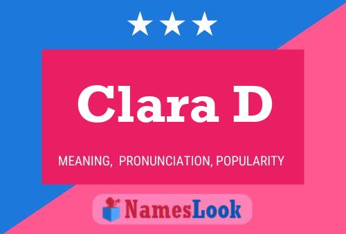 Постер имени Clara D