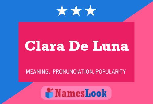 Постер имени Clara De Luna