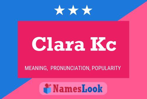 Постер имени Clara Kc