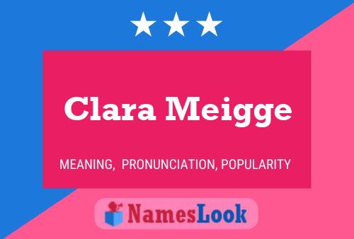 Постер имени Clara Meigge